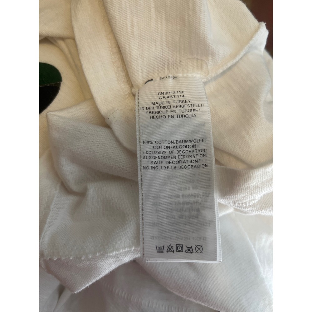 True Religion White T-Shirt XXXL Camo Horseshoe Logo Short Sleeve Pocket - Picture 5 of 6